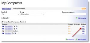 LogMeIn Pro desktop shortcut