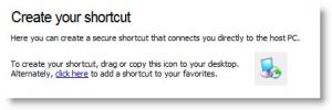 LogMeIn Pro desktop shortcut