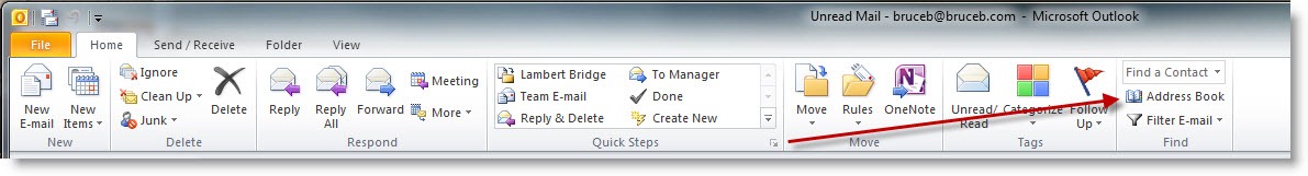 Displaying Contacts In The Outlook Address Book Bruceb Consulting