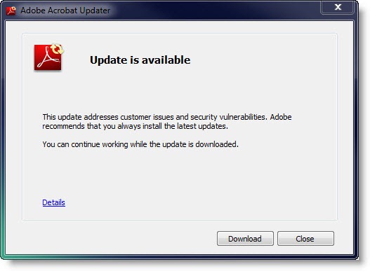 update acrobat reader to newer version free download