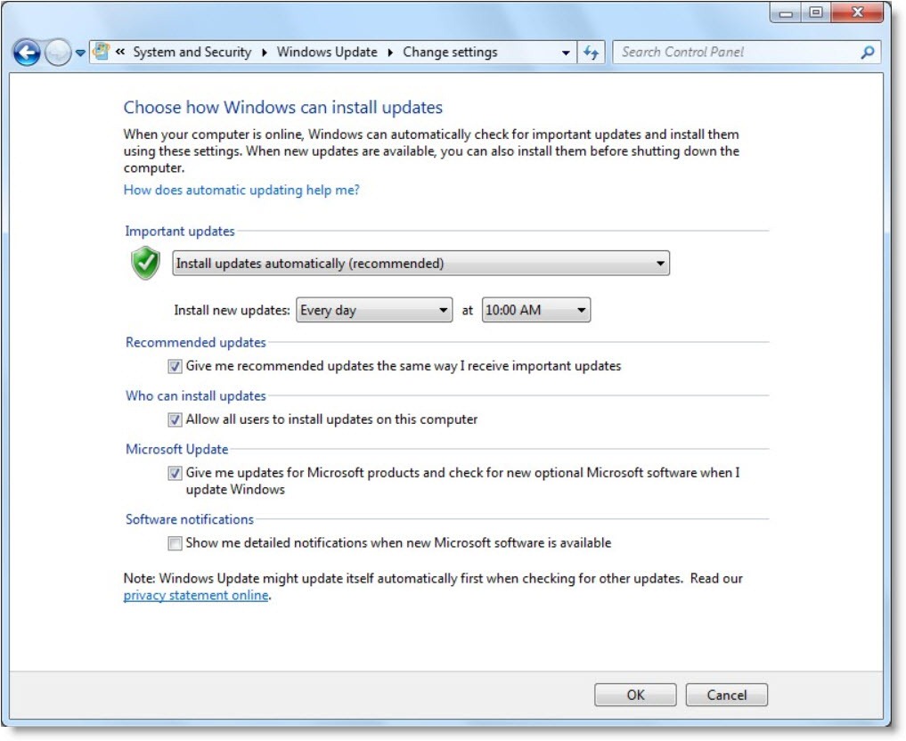 System and Security Windows 10. Окно System Security. Панель управления Windows Live включает в себя. Restore English. Import updater