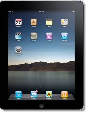 Apple iPad - home screen