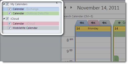 sync outlook calendar with icloud and gmail