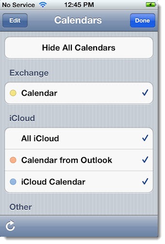 Apple iCloud - Exchange and Outlook