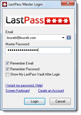 lastpass private and business