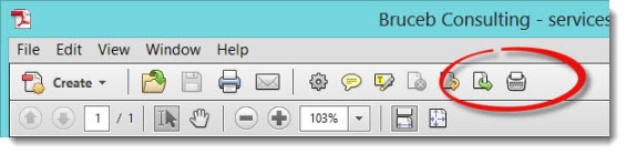 Acrobat X - using the typewriter tool - button on toolbar