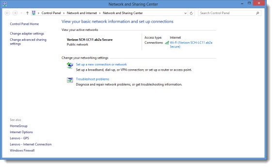 Windows 8 Is Exactly Like Windows 7 - Network and Sharing Center