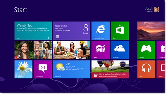 Windows 8 Start Screen