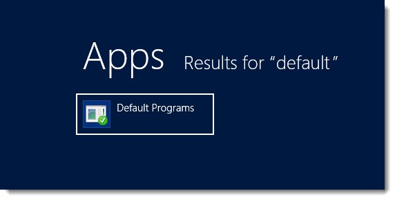 Windows 8 default programs