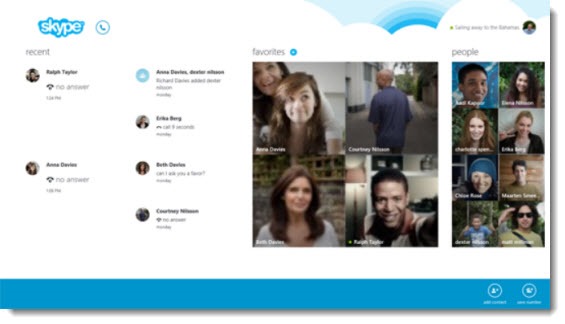 Skype for Windows 8