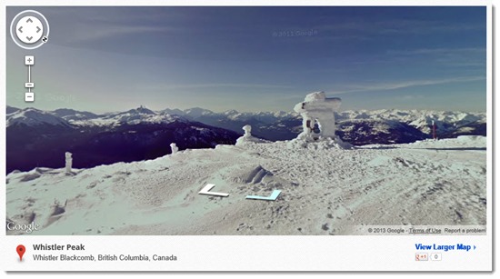 Google Street View - Whistler ski resort