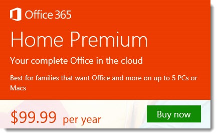 Microsoft Office 365 - Home Premium subscription