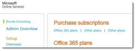Office 365 - admin portal