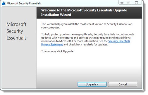 installing microsoft security essentials