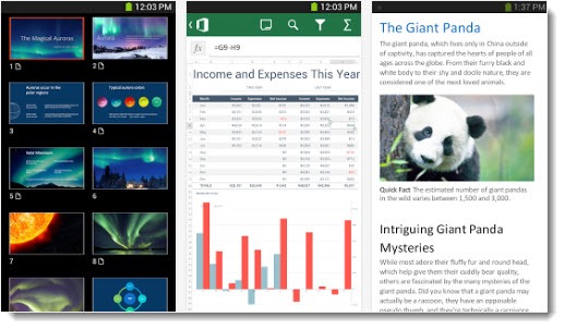 Microsoft Office Mobile - Android phones