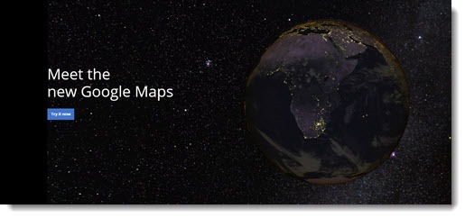 Google Maps - new design