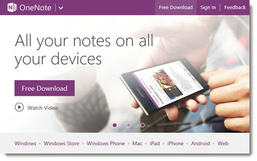 OneNote - now free on all platforms