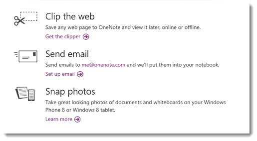 OneNote - new apps and tools