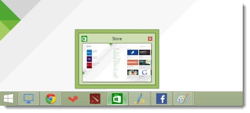 Windows 8.1 Update- Metro apps on taskbar