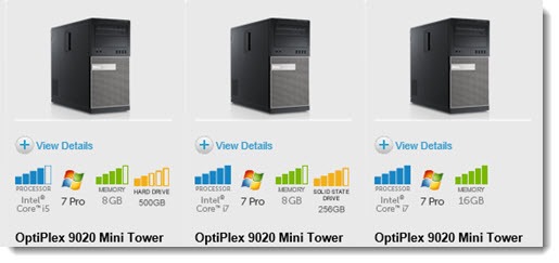 Dell Optiplex - sold with Windows 7