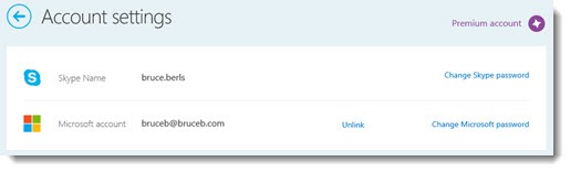 Skype - link Skype name and Microsoft account
