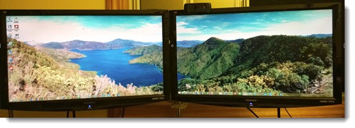 Windows 8 wallpaper for dual monitors - panoramic