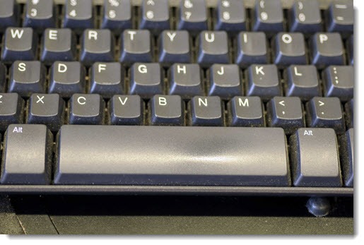 Use the space bar to scroll up and down web pages