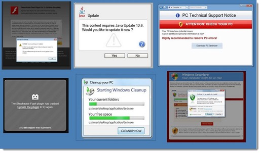 Adware examples that will be blocked by Internet Explorer Smartscreen Filter