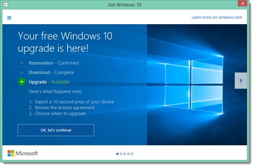 Windows 10 - your free upgrade is here!