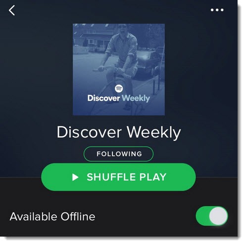 Spotify - Discover Weekly personalized playlist