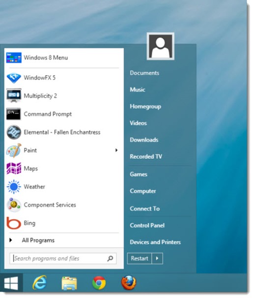 Start8 - Windows 8 Start screen replacement from Stardock
