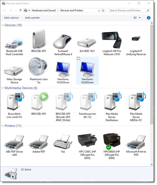 Windows 10 Multimedia Devices