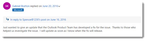 Outlook 2016 - folder pane fix