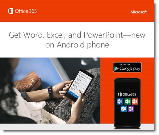 Office programs on Android