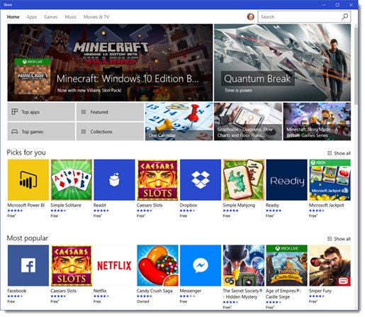 Windows 10 Store