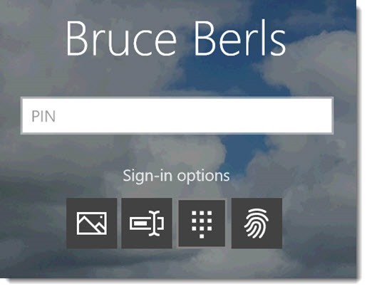 Windows 10 - sign-in options