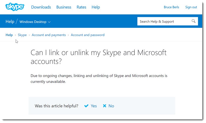 skype account login problem
