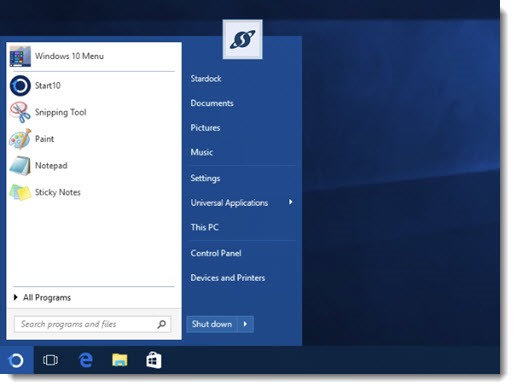 Start 10 - replacement start menu for Windows 10