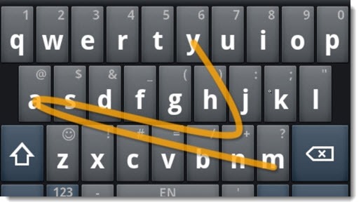 Keyboard - swipe instead of type