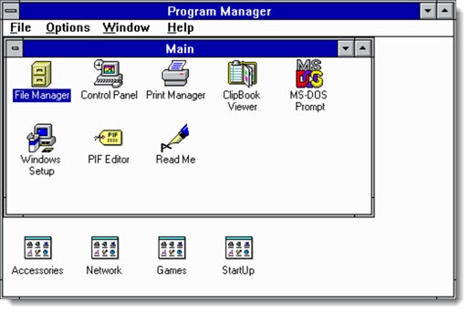 Windows 3.1 Program Manager