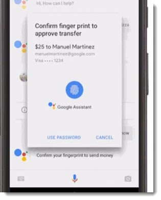 Google Assistant - money transfer