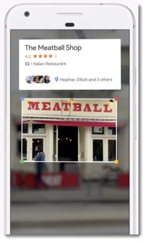 Google Lens - augmented reality