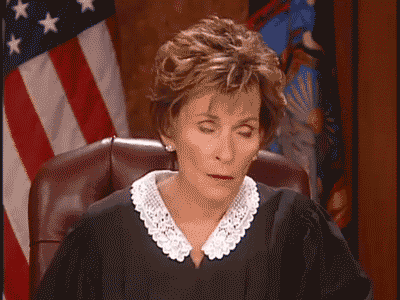 Judge Judy shaking head