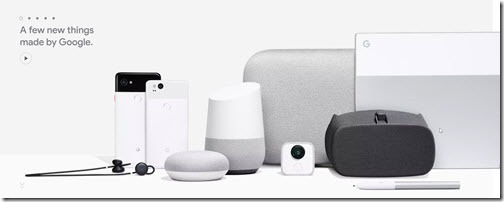 Google's new hardware devices 2017