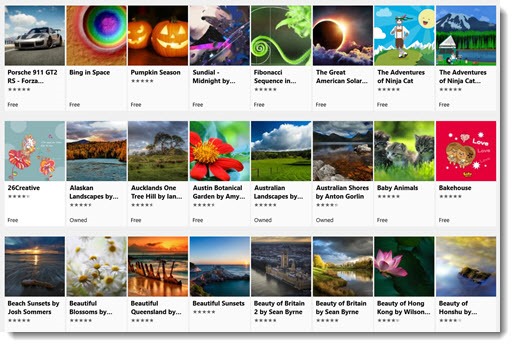 Windows Store Themes