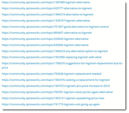 LogMeIn - Spiceworks threads complaining about price hike