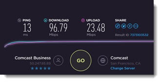 spectrum speed test ookla