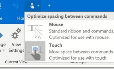 Office Tip: How To Make Outlook Easier To Use On A Touchscreen