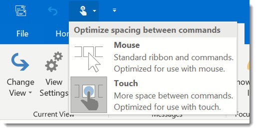 Office Tip: How To Make Outlook Easier To Use On A Touchscreen