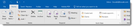 Outlook Quick Steps